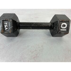 Vintage TSA 10 Lb Dumbbell For Weightlifting & Strength Training‎